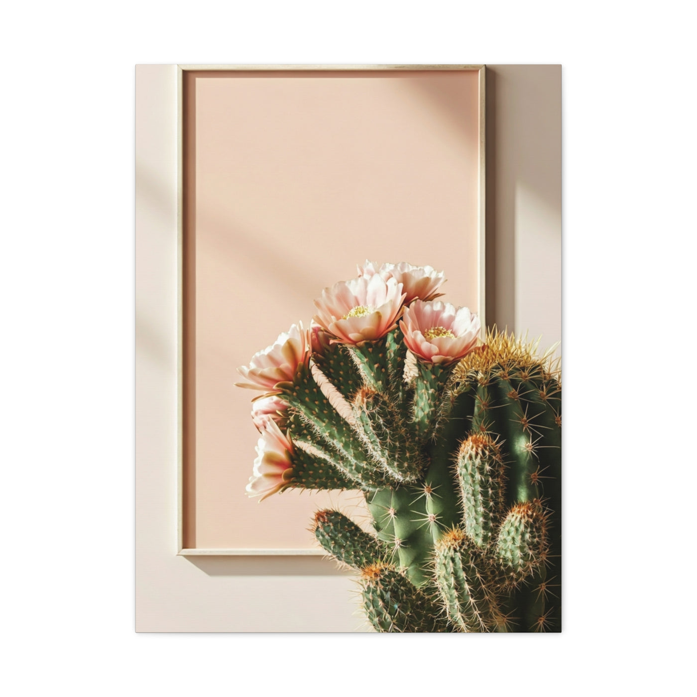 Minimalist Blooming Cactus Botanical Wall Art & Canvas Prints