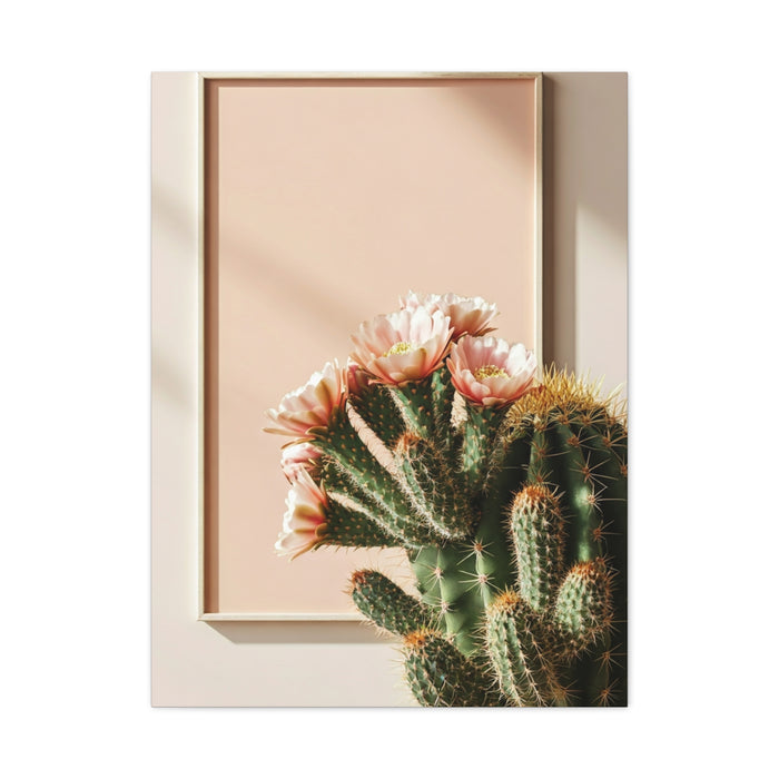 Minimalist Blooming Cactus Botanical Wall Art & Canvas Prints