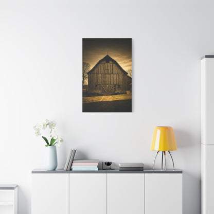 Classic Wooden Barn with Country Path Wall Art & Canvas Prints