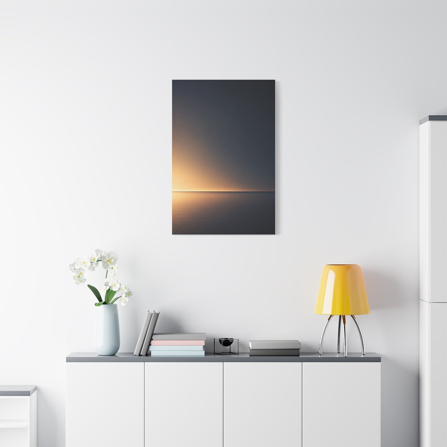 Golden Horizon Gradient Wall Art & Canvas Prints