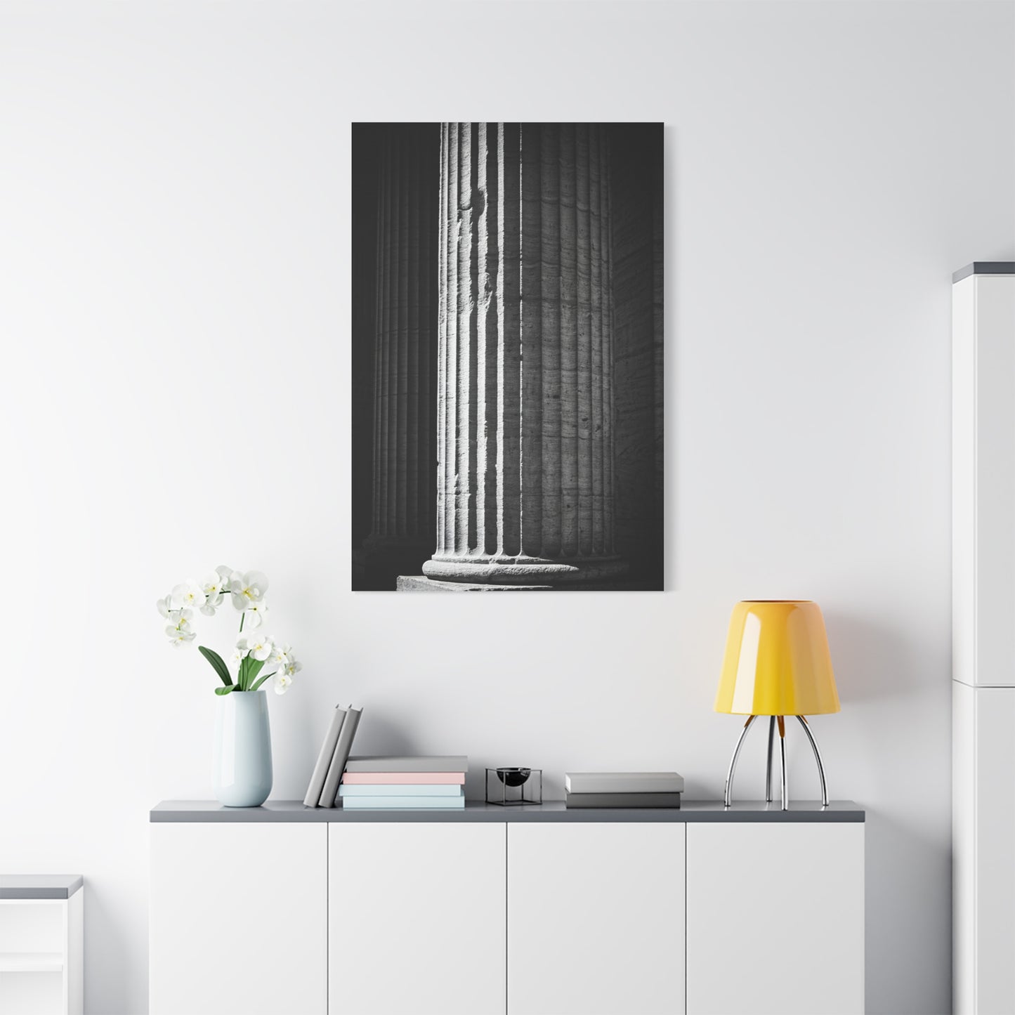 Classical Column Light and Shadow Wall Art & Canvas Prints