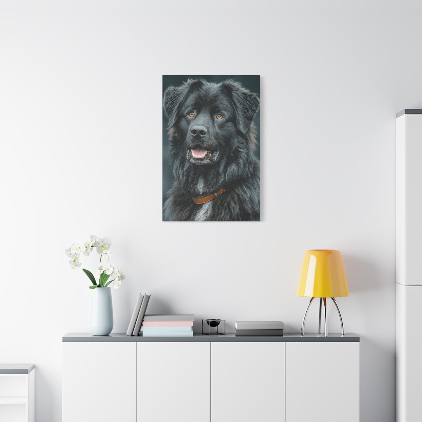Noble Newfoundland Portrait Wall Art & Canvas Print