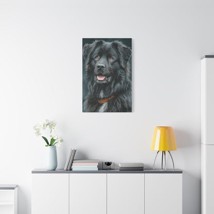 Noble Newfoundland Portrait Wall Art & Canvas Print