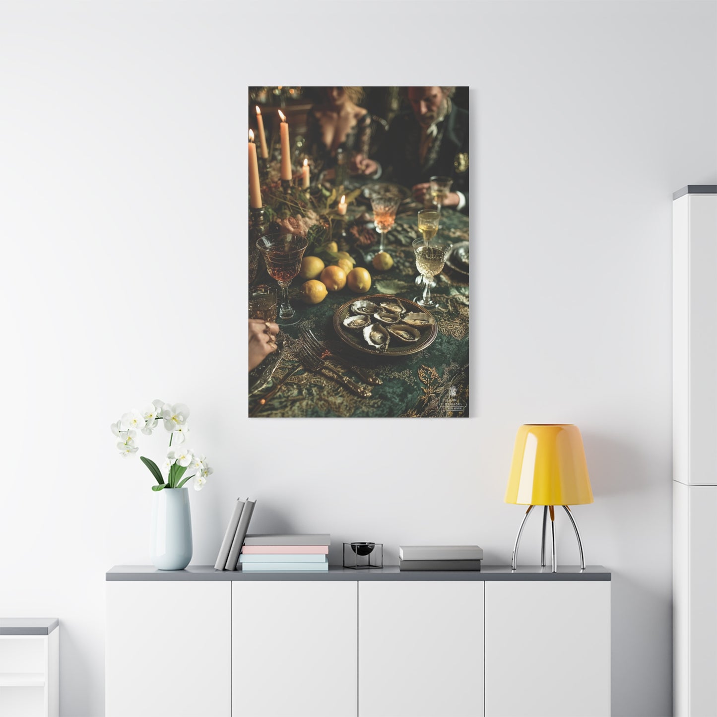 Elegant Dinner Party Table Scene Wall Art & Canvas Print