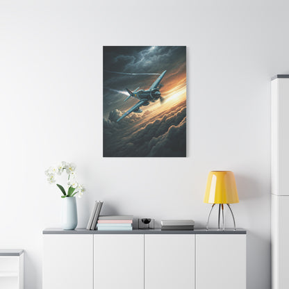 Stormbreaker Fighter Jet Through the Clouds Wall Art & Canvas Prints