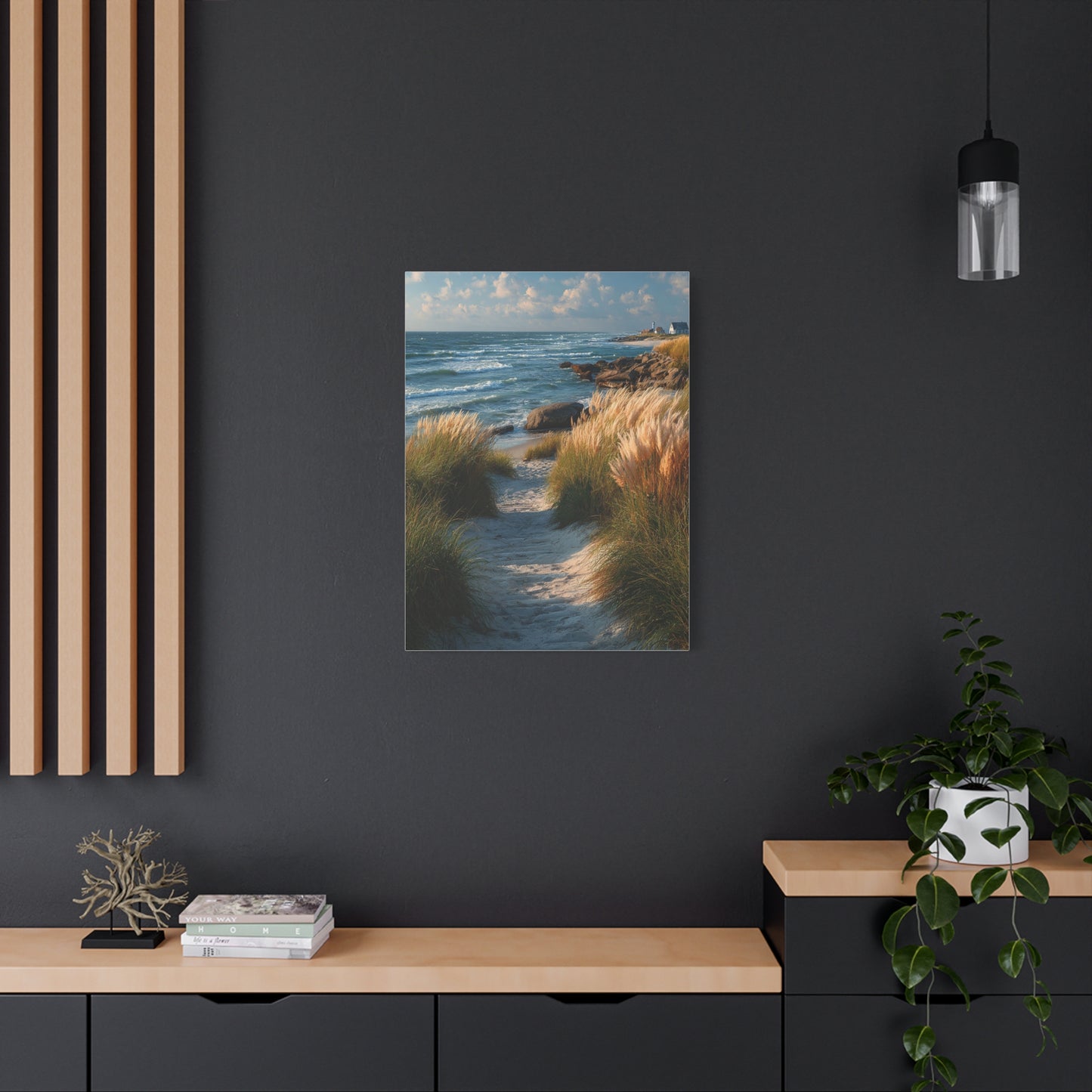 Coastal Dune Path Landscape Wall Art & Canvas Print