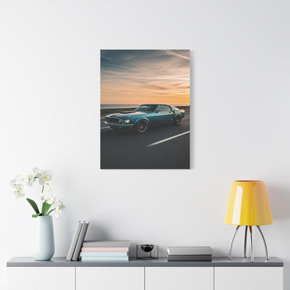 1969 Ford Mustang Fastback Restomod Coastal Run Wall Art & Canvas Prints