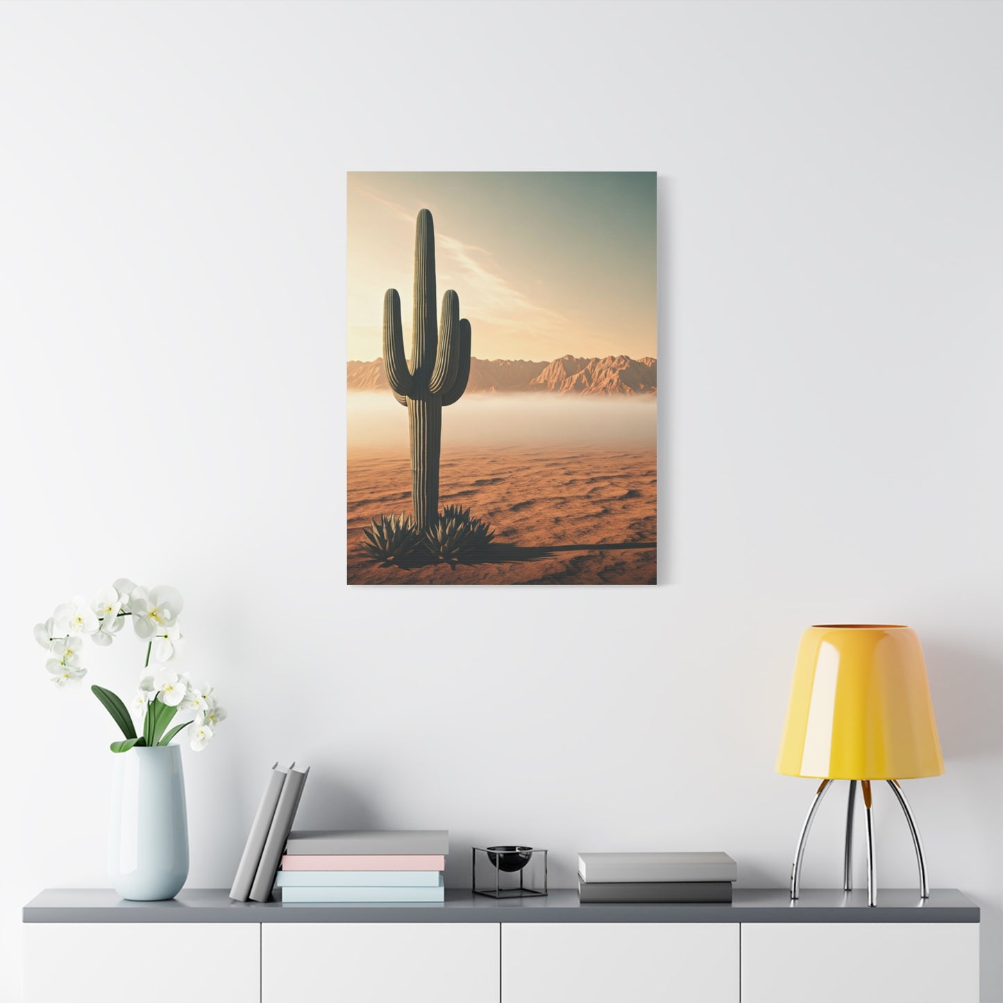 Sunrise Saguaro Desert Horizon Wall Art & Canvas Prints
