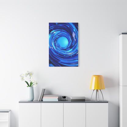 Luminous Blue Vortex Wall Art & Canvas Prints