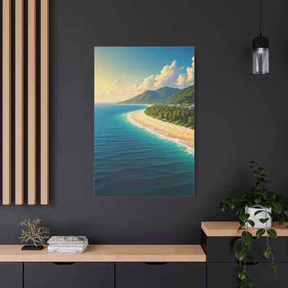 Tropical Coastline Bay Panorama Wall Art & Canvas Prints