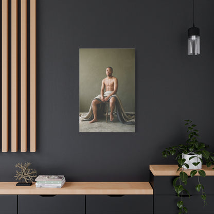 Contemporary Male Nude Portrait Wall Art & Canvas Print