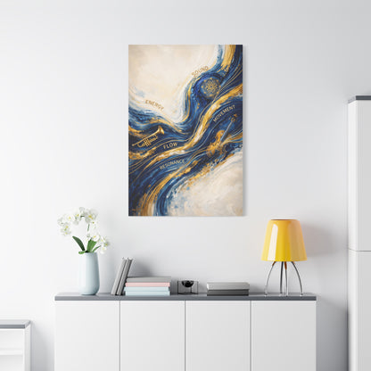 Energy Flow Resonance Abstract Wall Art & Canvas Print