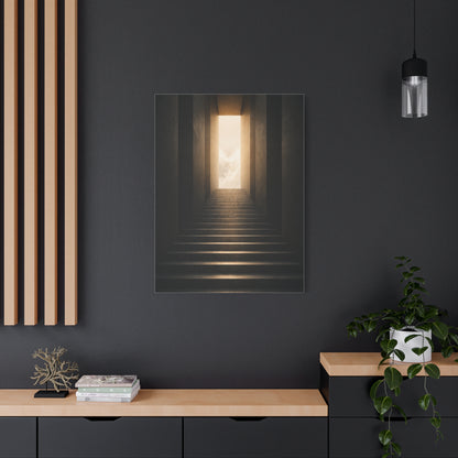 Staircase to Light Motivation Wall Art & Canvas Print