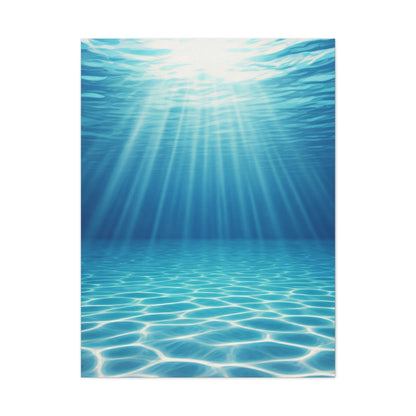Sunlit Underwater Glow Wall Art & Canvas Prints  Product Description
