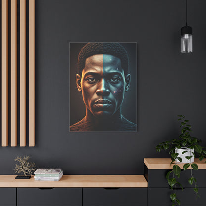 Dual Eclipse Identity Abstract Wall Art & Canvas Prints