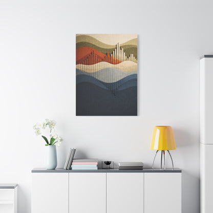 Futuristic Soundform Resonance Wall Art & Canvas Print