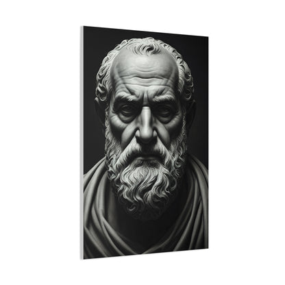 Timeless Wisdom Black & White Elder Portrait Wall Art & Canvas Prints