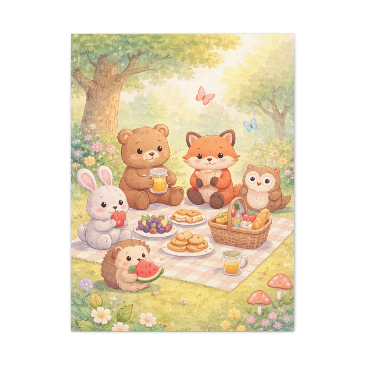 Magical Forest Picnic Wall Art & Canvas Print