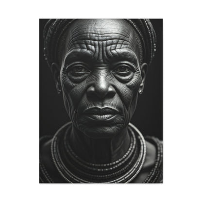 Enduring Grace Black & White Portrait Wall Art & Canvas Prints