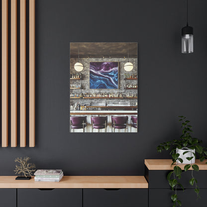 Moody Abstract Luxury Cocktail Bar Wall Art & Canvas Print