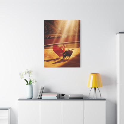 Golden Arena Matador Bullfight Wall Art & Canvas Print