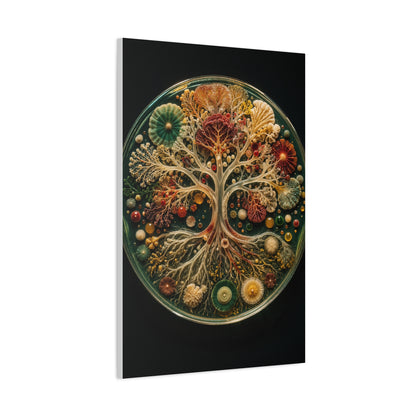 Agar Art Tree of Life Petri Study Wall Art & Canvas Print