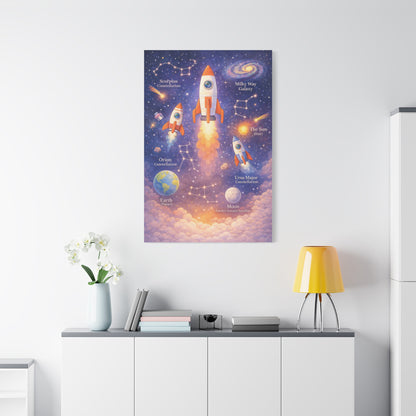 Space Explorer Rockets & Constellations – Wall Art & Canvas Print