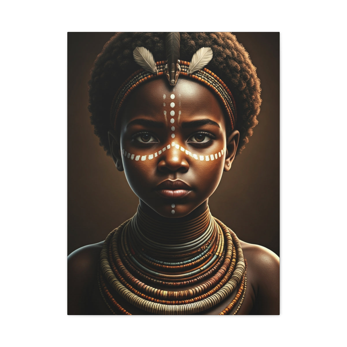 Golden Spirit Child Portrait Wall Art & Canvas Prints