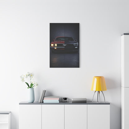 Ford Mustang Evolution Split 1969 vs Dark Horse Wall Art & Canvas Prints
