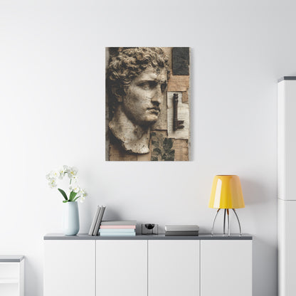 Antique Classical Bust Collage Wall Art & Canvas Print