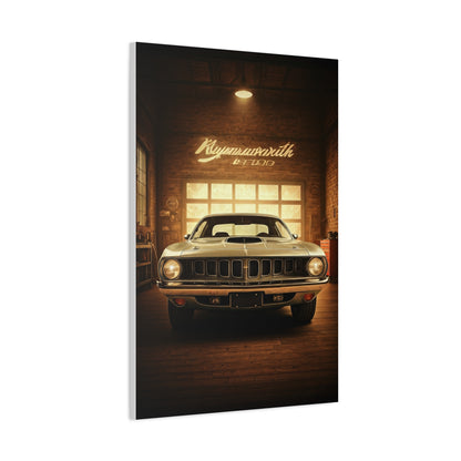 Plymouth Barracuda Cuda Vintage Garage Wall Art & Canvas Prints