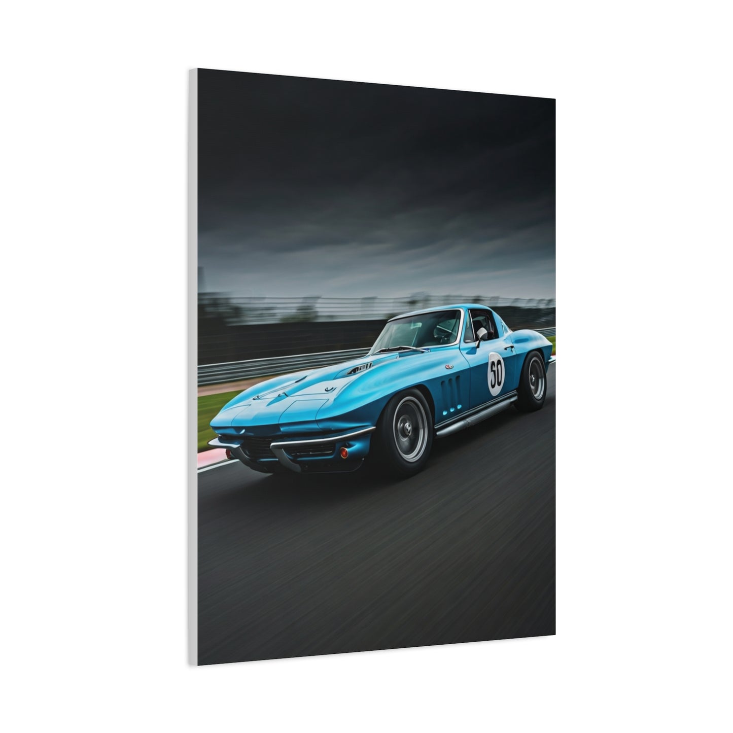1966 Chevrolet Corvette C2 Corner Apex Performance Wall Art & Canvas Prints