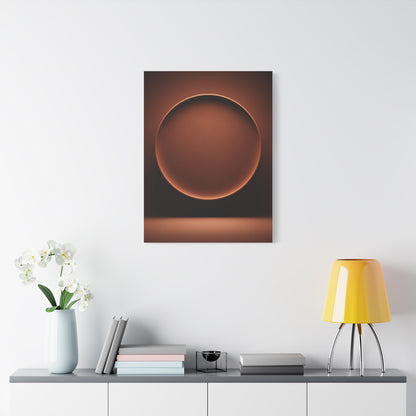 Luminous Bronze Sphere Minimal Wall Art & Canvas Prints