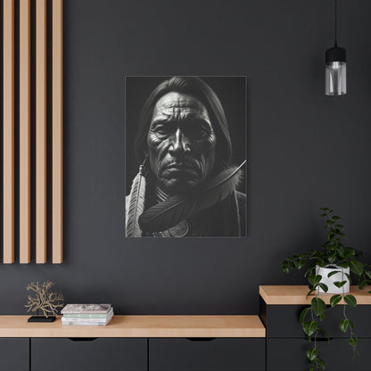 Weathered Resolve Black & White Portrait Wall Art & Canvas Prints