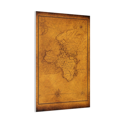 Vintage Africa Continent Map Wall Art & Canvas Prints