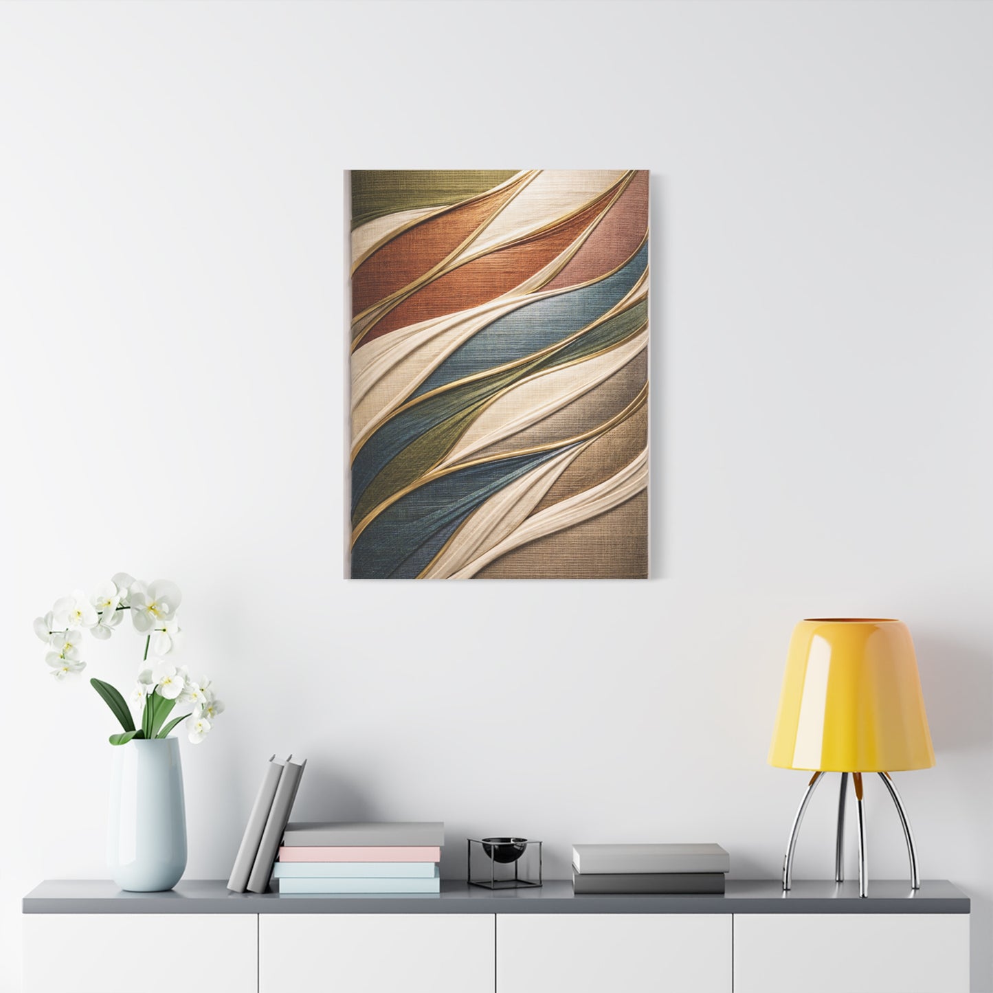 Dimensional Wrapped Textile Bands Wall Art & Canvas Print