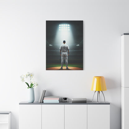 Stadium Spotlight Baseball Player Tribute Wall Art & Canvas Prints