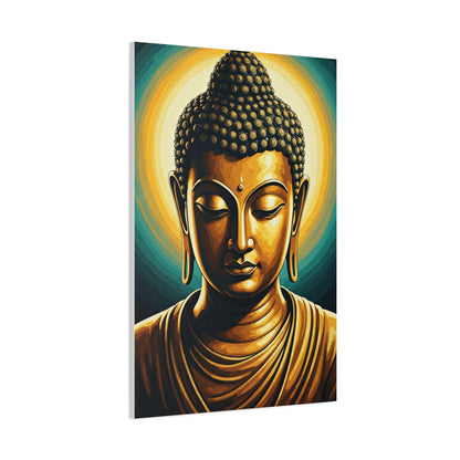 Radiant Serenity Buddha Portrait Wall Art & Canvas Prints