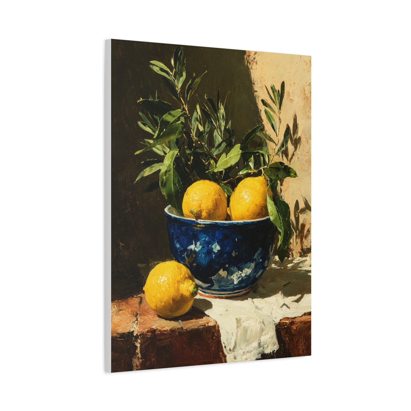 Sicilian Lemon Bowl Still Life Wall Art & Canvas Print