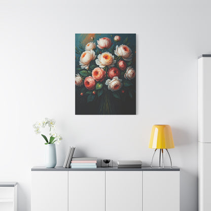 Blush Peony Elegance Wall Art & Canvas Print
