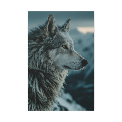 Siberian Husky Winter Ridge Portrait Wall Art & Canvas Print