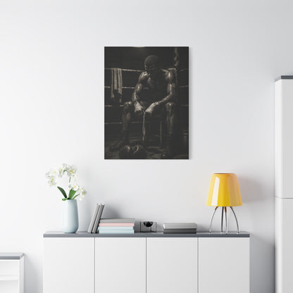 Monochrome Boxer Legacy Sports Wall Art & Canvas Print