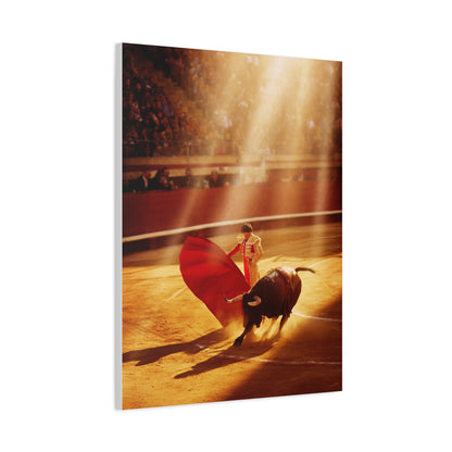 Golden Arena Matador Bullfight Wall Art & Canvas Print