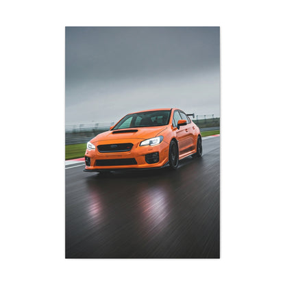 Subaru WRX STI Wet Circuit Rally Attack Wall Art & Canvas Prints