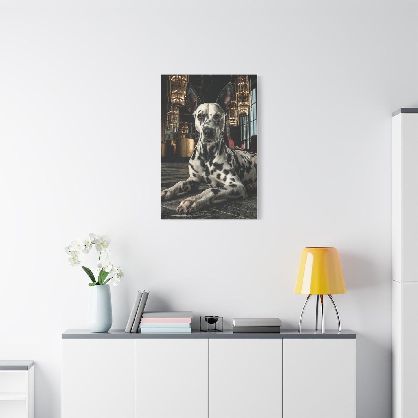 Dalmatian Luxury Lounge Portrait Wall Art & Canvas Print