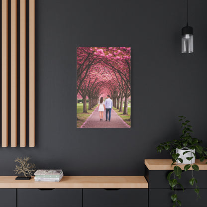 Romantic Sakura Tree Walk Wall Art & Canvas Prints