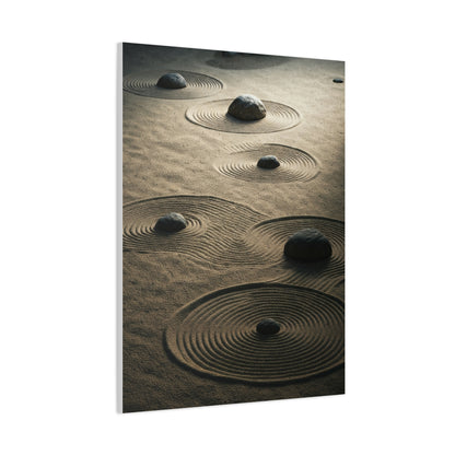 Zen Stone Ripples Wall Art & Canvas Prints