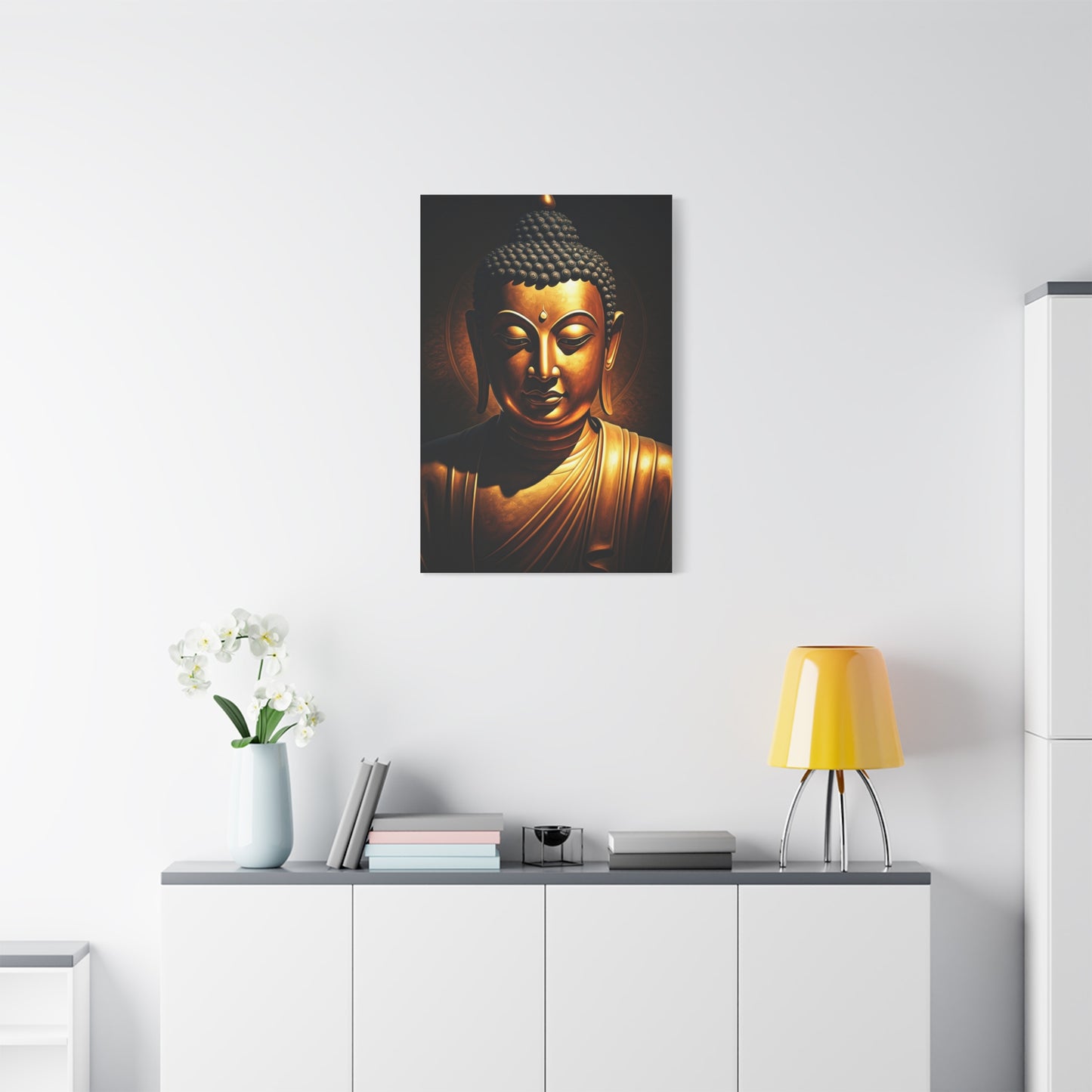 Candlelit Buddha Tranquility Wall Art & Canvas Prints