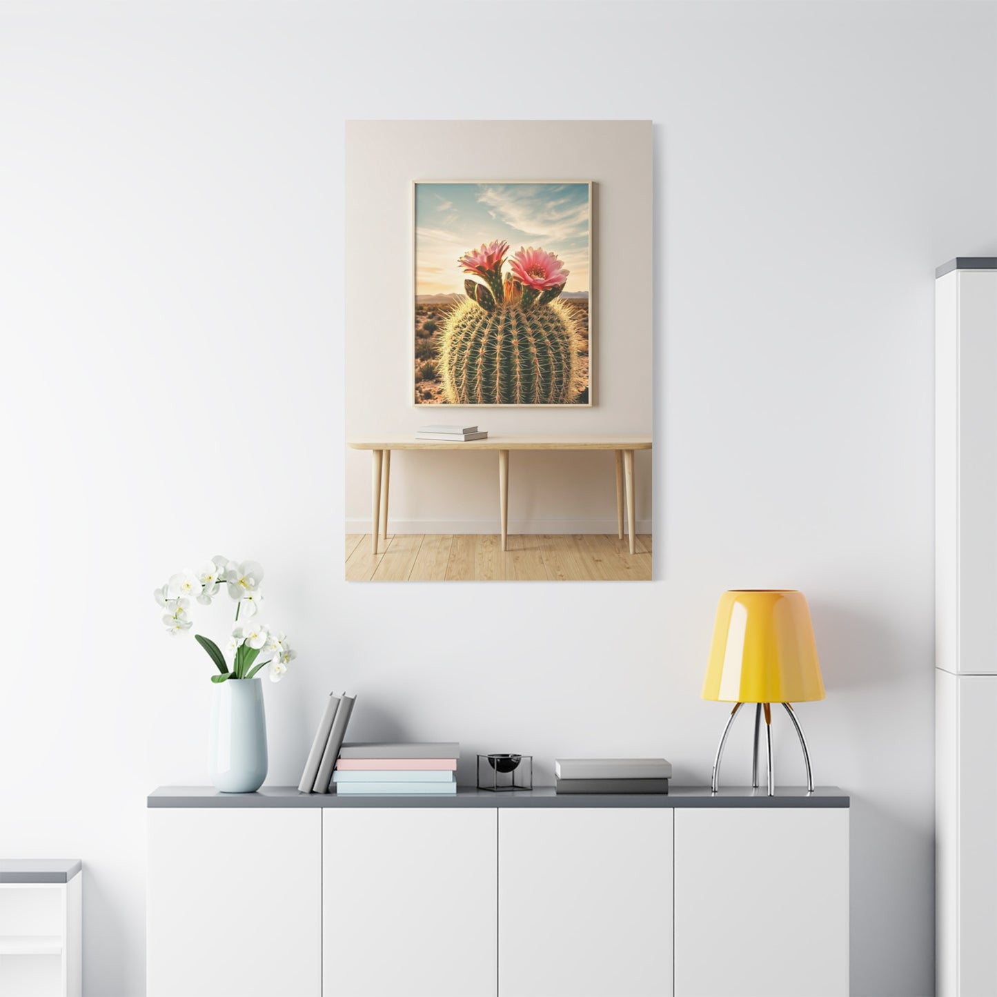 Barrel Cactus Desert Bloom Gallery Wall Art & Canvas Prints