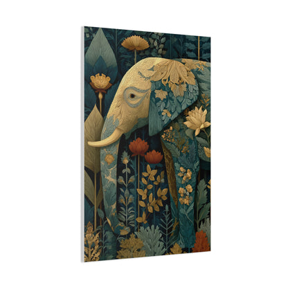 Botanical Heritage Elephant Wall Art & Canvas Print